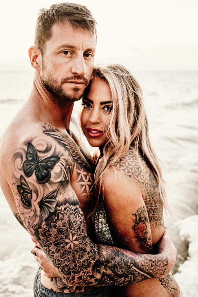Tattooed Couple Photos Photos at Toronto Beaches